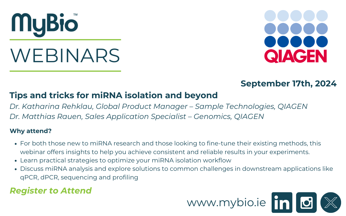 QIAGEN Webinar September 17th 2024 - Tips and Tricks for miRNA Isolation and Beyond