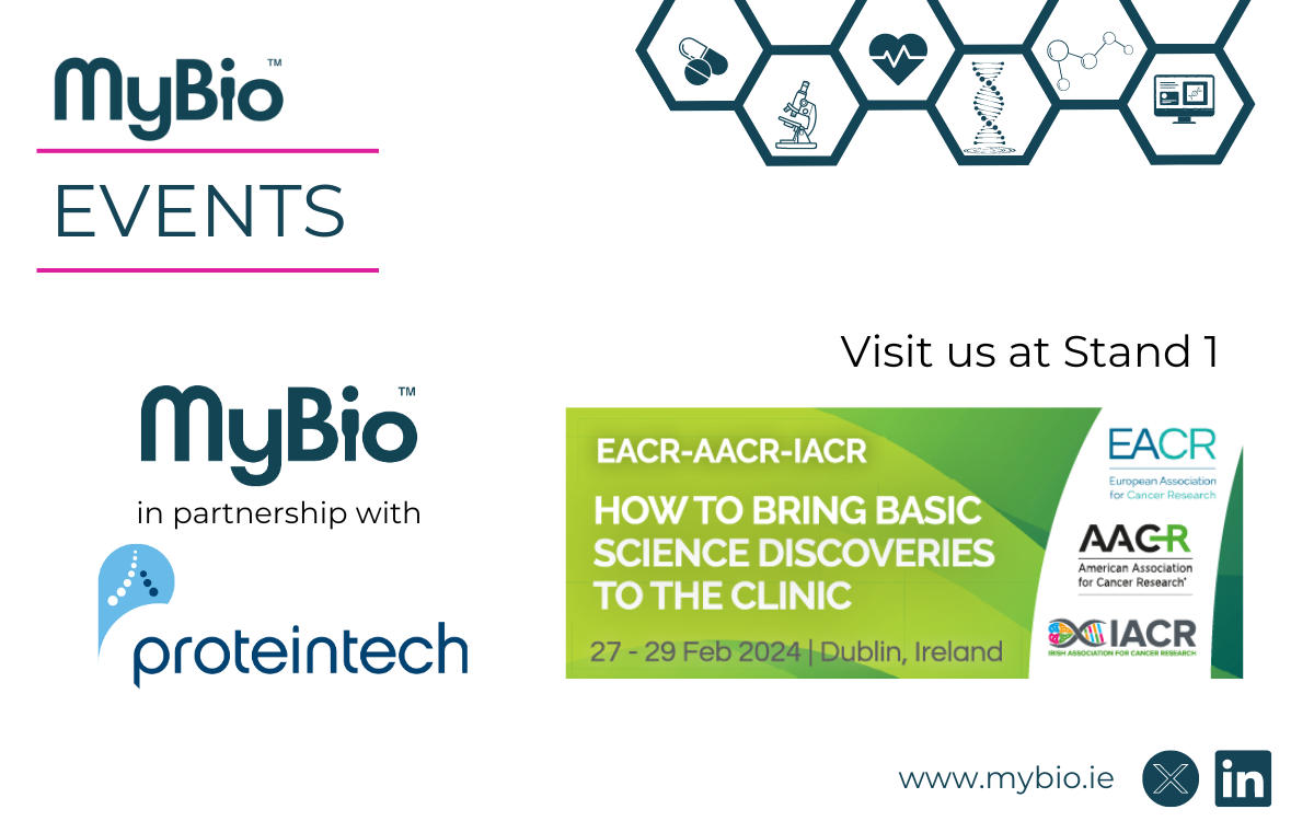 MyBio in partnership with Proteintech @ EACR-AACR-IACR Dublin 2024