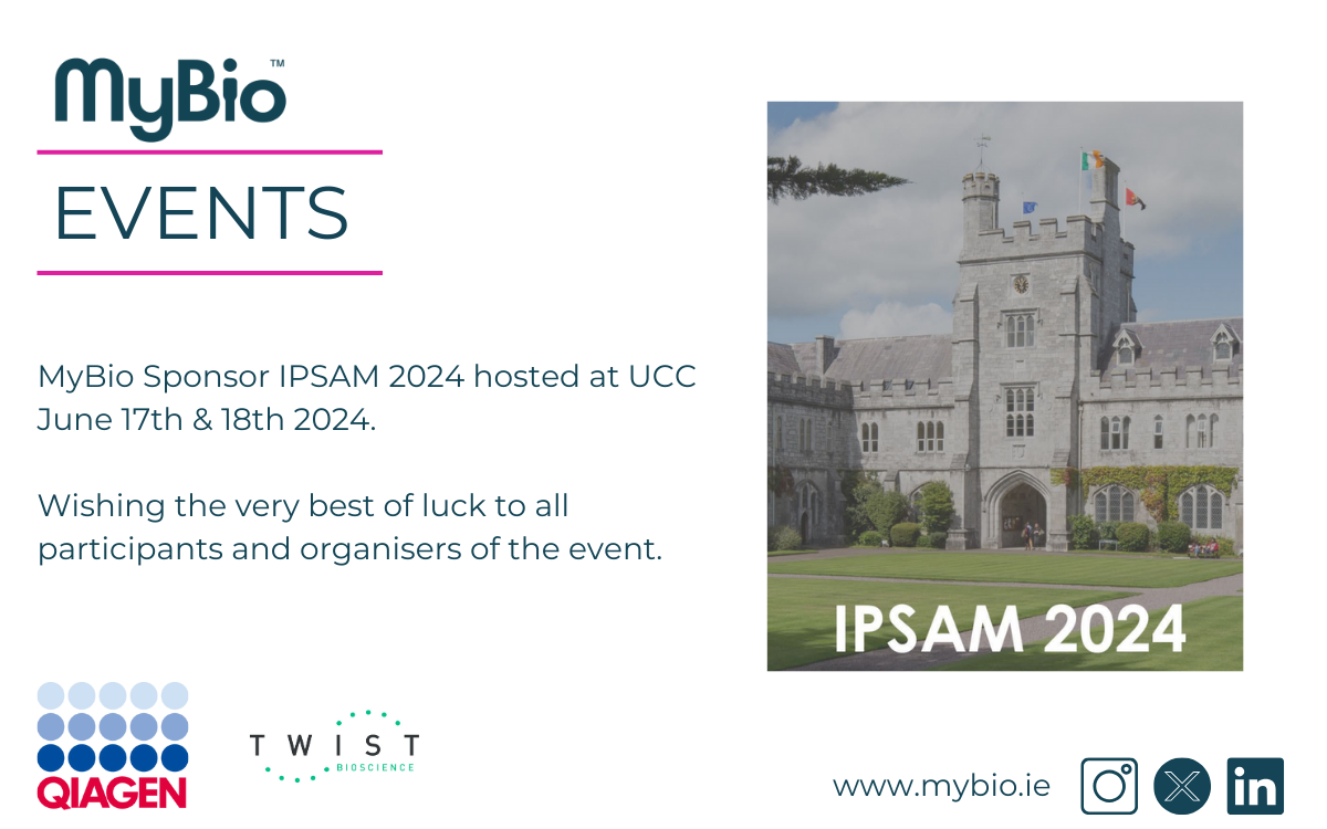 MyBio Sponsor IPSAM 2024 at University College Cork, June 2024