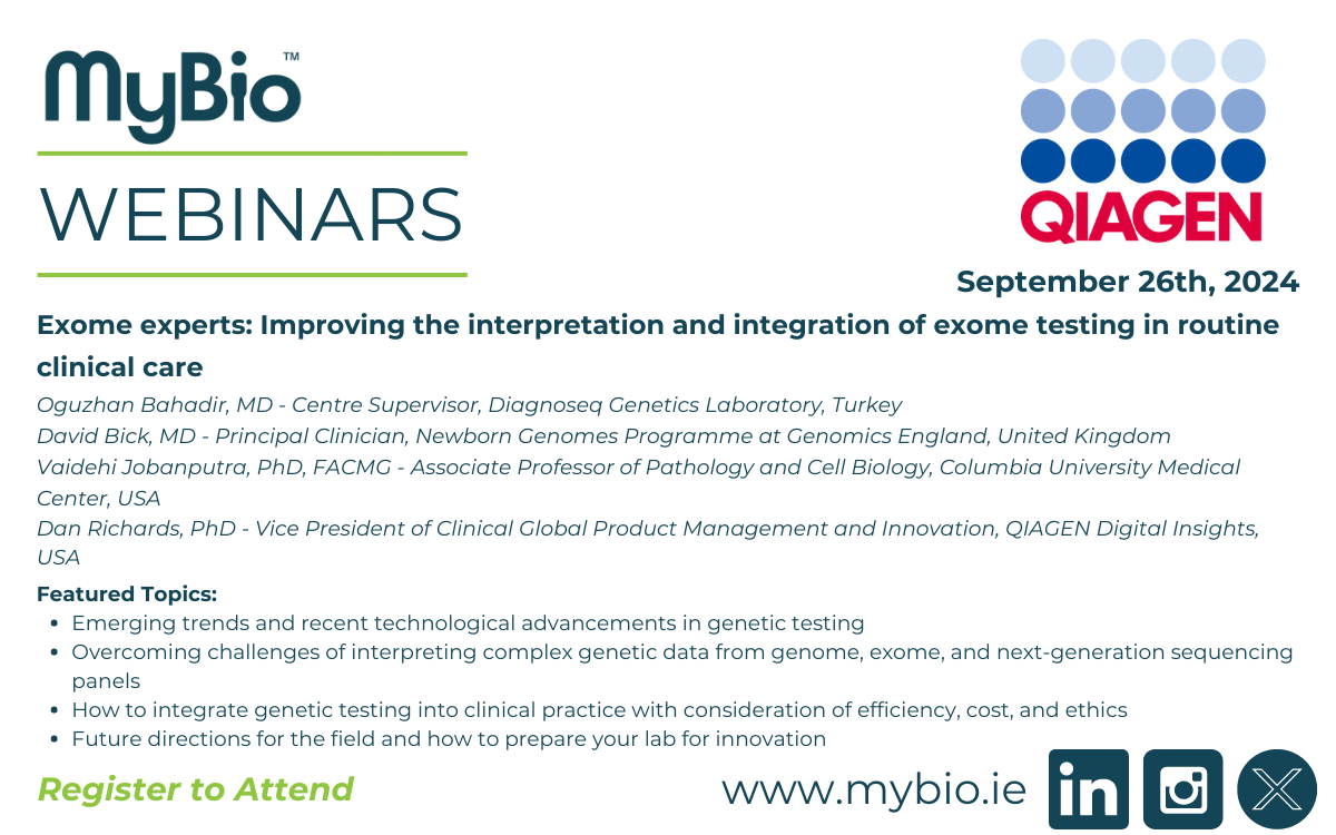 QIAGEN Webinar September 26th 2024 - Exome experts: Improving the interpretation and integration of exome testing in routine clinical care