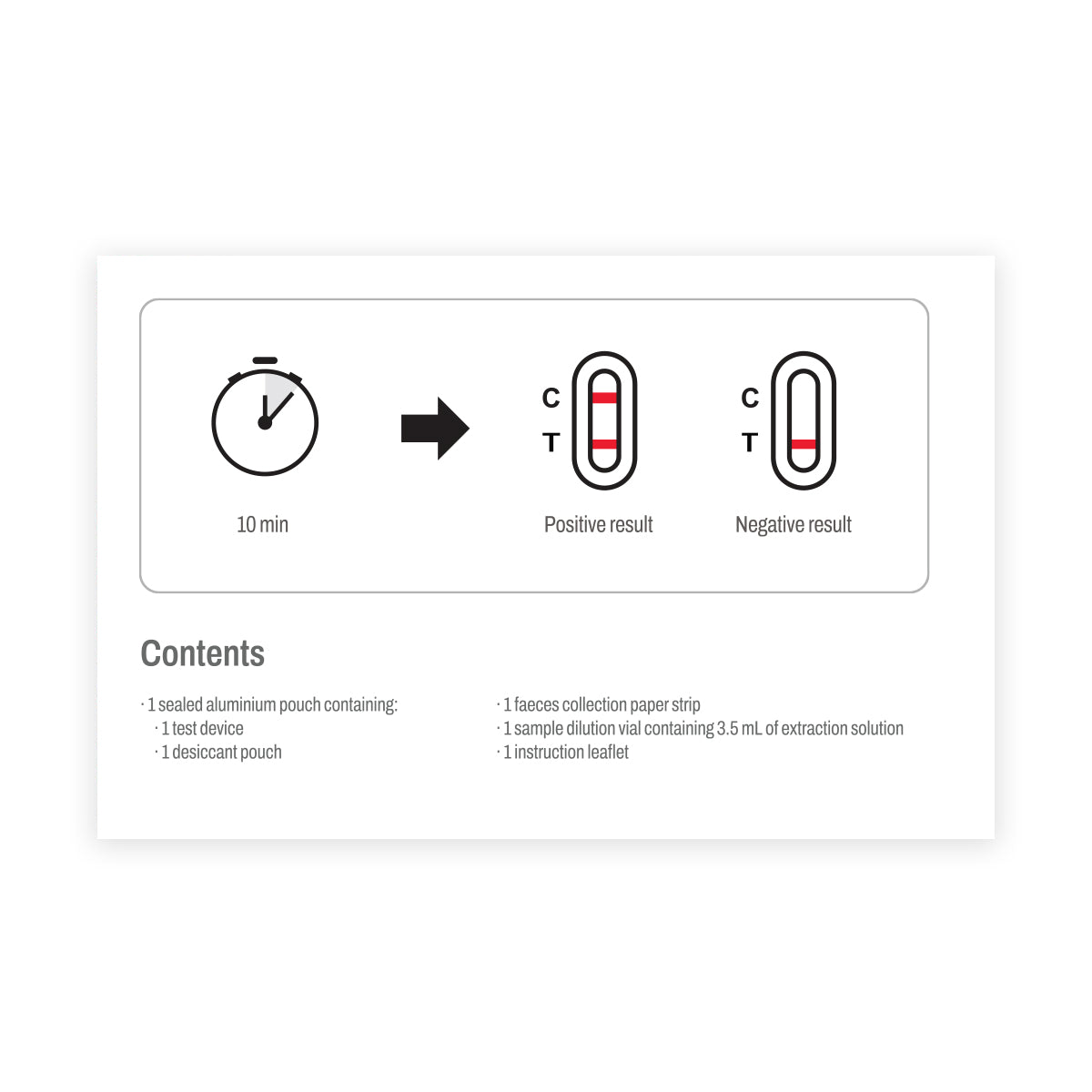 MyBio Calprotectin-Check Easy to Use At Home Self Test instructions
