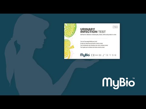 MyBio Urinary Infection (UTI) Easy to Use At Home Self Test - how to application video - instructions for use