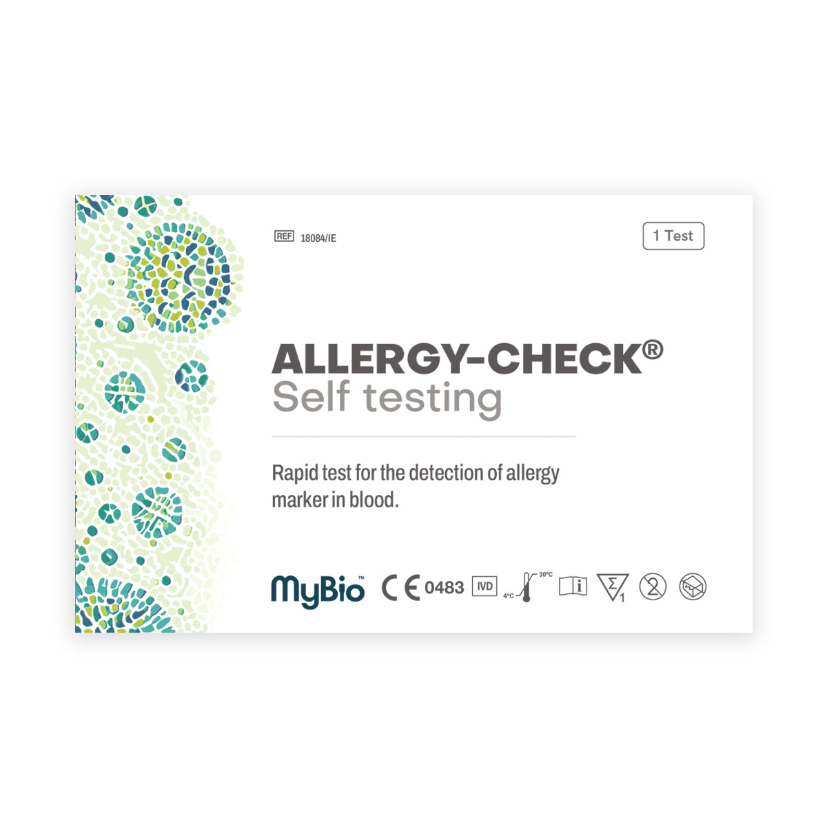 MyBio Allergy-Check At Home Self Test tells you if you are sensitive to various substances such as pollens, pet hair or feathers, or some food. 