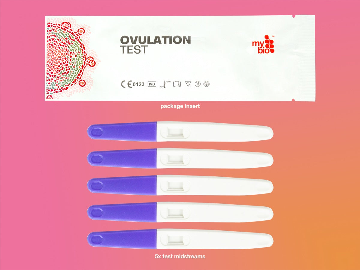 MyBio Ovulation Easy to Use At Home Self Test - box contents