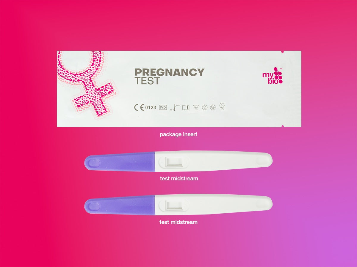 MyBio Pregnancy Easy to Use At Home Self Test - box contents